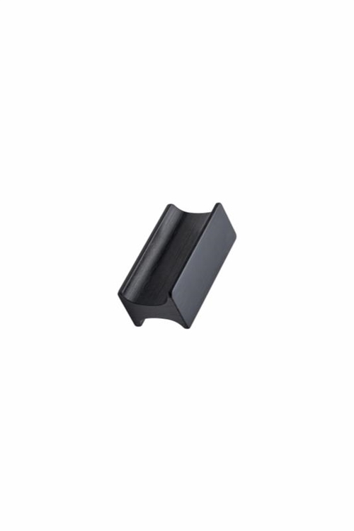 Furnipart- Track - knop i aluminium børstet mat sort CC32mm L50mm B19mm