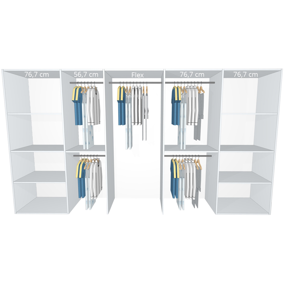 Inventar fra bredde 360 cm til 380 cm - Kitchn - Model A