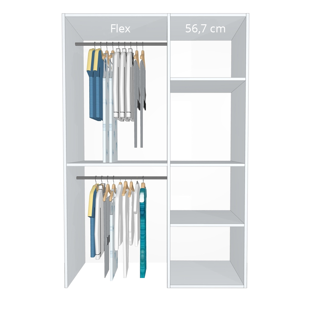 Inventar fra bredde 120 cm til 140 cm - Celebert - Model A