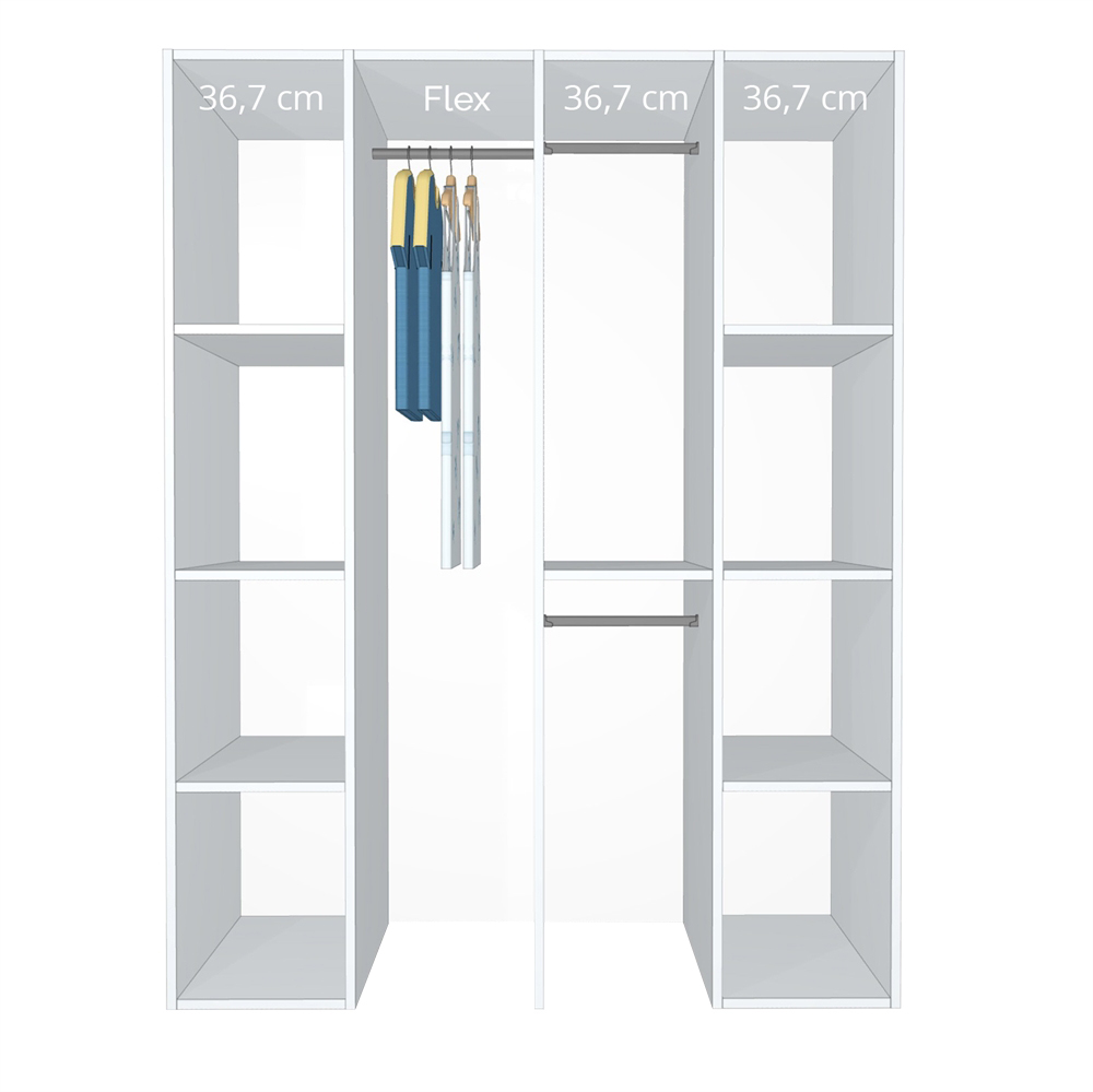 Inventar fra bredde 140 cm til 160 cm - Celebert - Model A