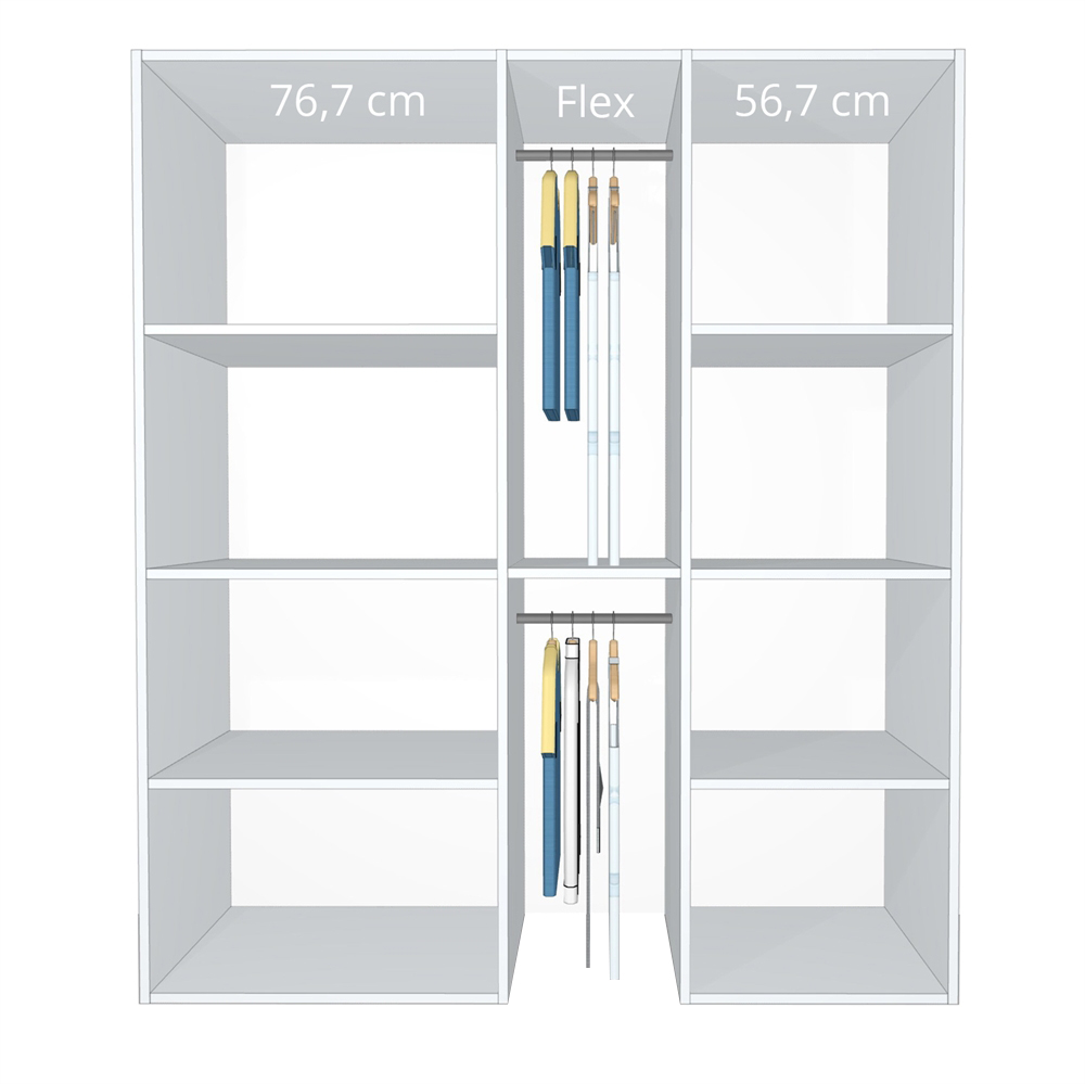 Inventar fra bredde 160 cm til 180 cm - Celebert - Model A