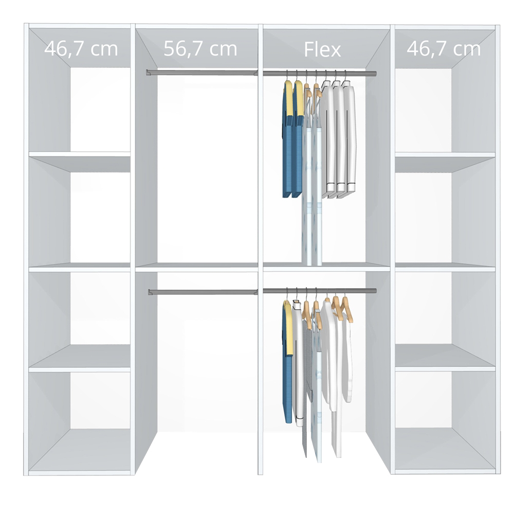 Inventar fra bredde 200 cm til 220 cm - Celebert - Model A