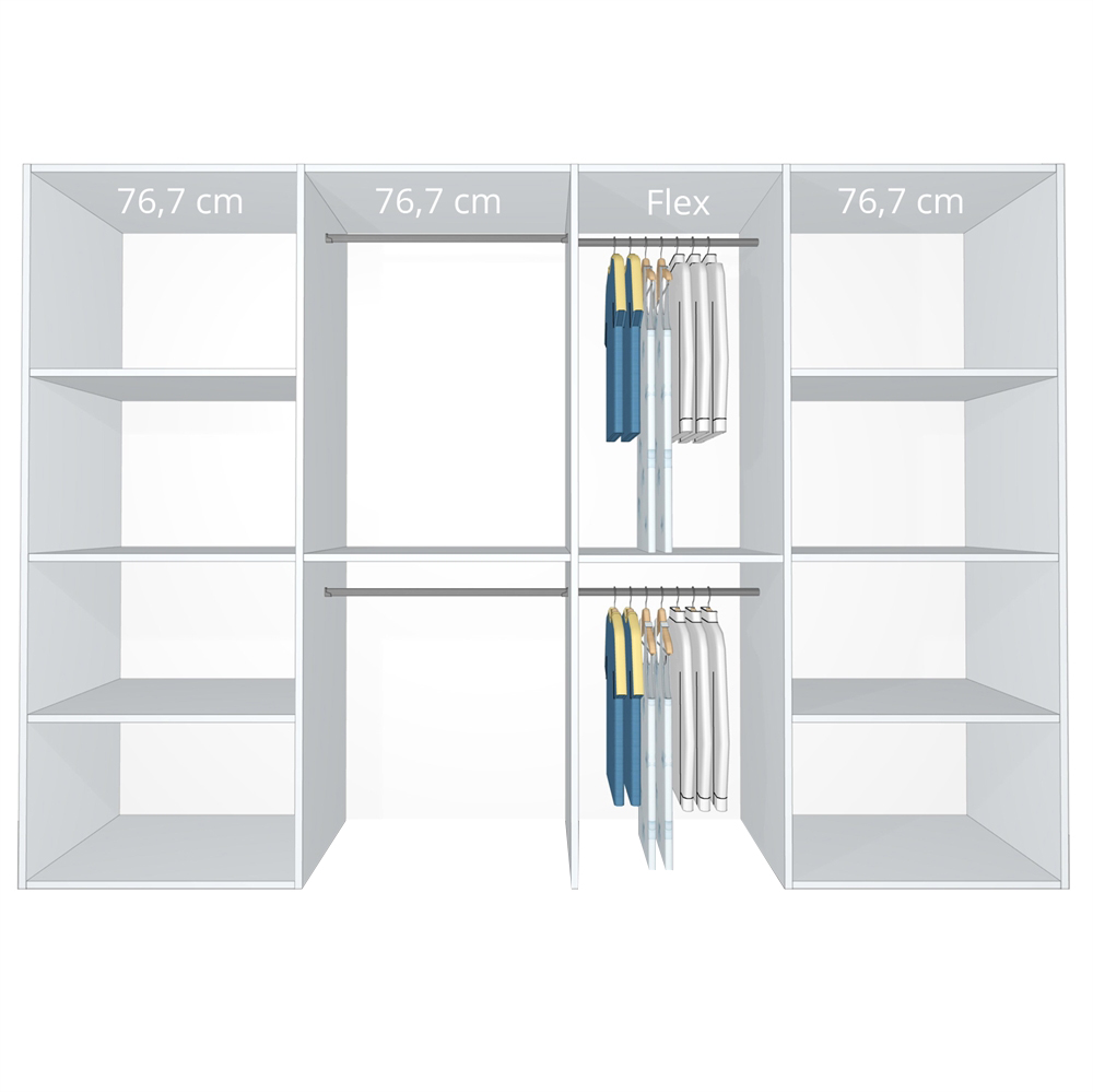 Inventar fra bredde 280 cm til 300 cm - Kitchn - Model A