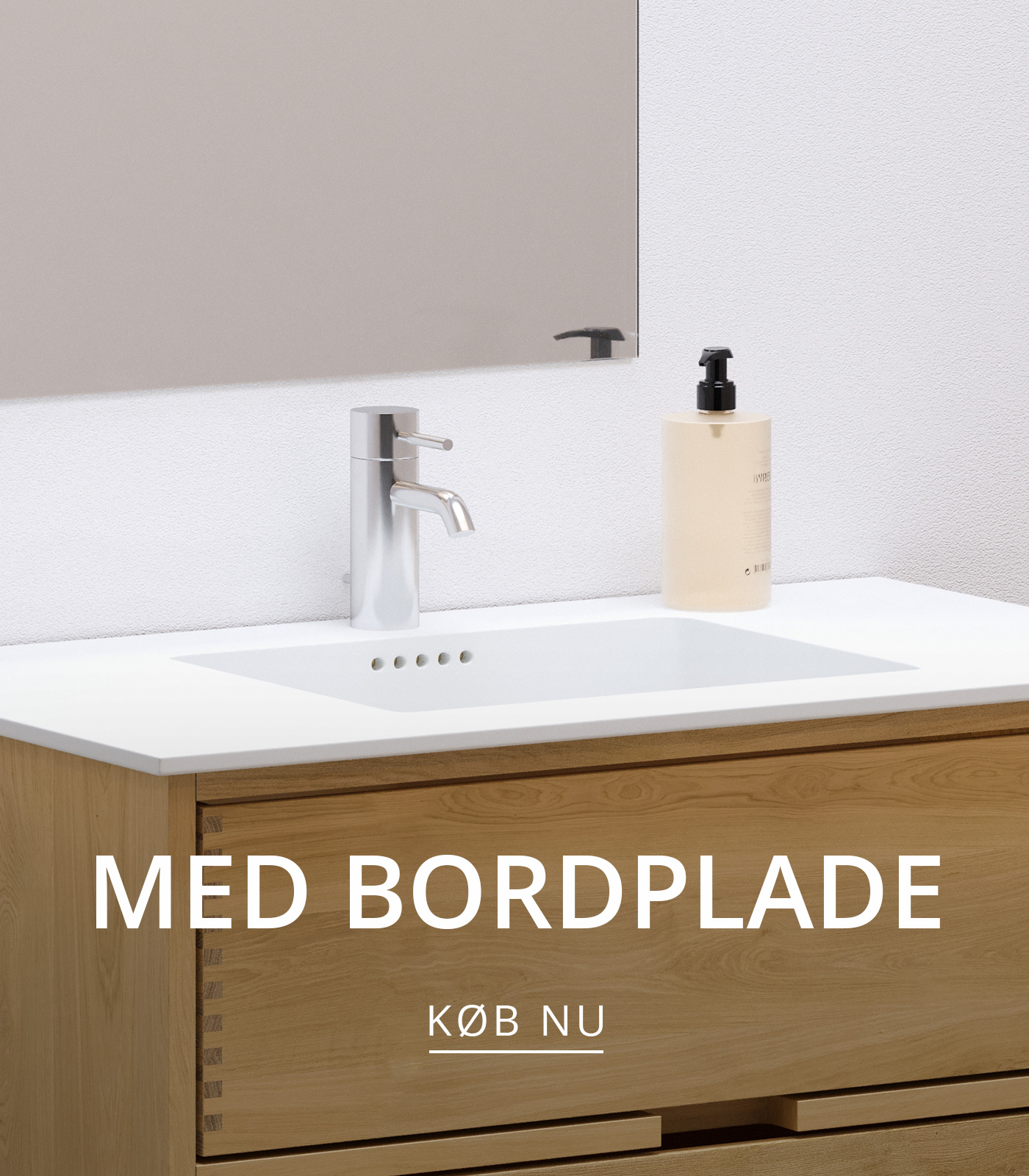 Snedker badmøbler med bordplade