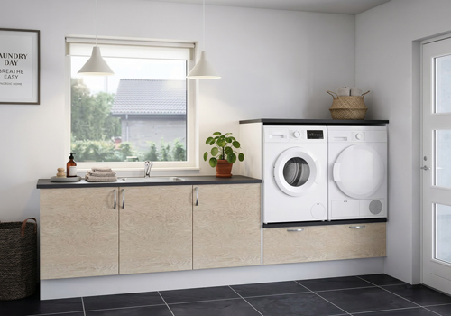 Multi-Living Bryggers sæt med Wien | Underskab m. skuffe, Vaskeskab, Gavle, Sokkelsæt - Bryggers sæt 23