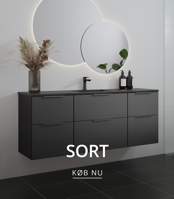Sort badeværelse