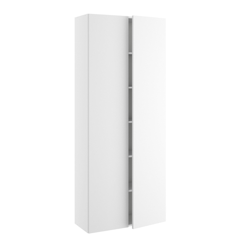 80 cm bredt højskab med 5 hylder