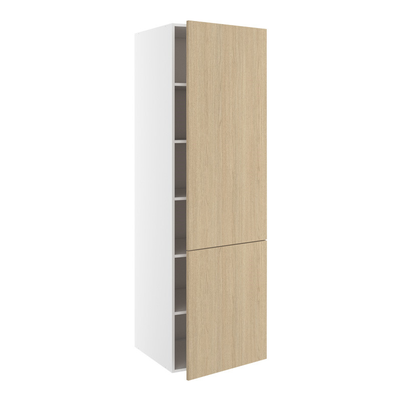 Hyldeskab m/5 hylder med 2-delt låge H:1952 D:580 B:400 135