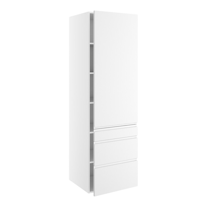 Hyldeskab m/5 hylder med 2-delt låge H:1952 D:580 B:400 155