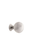 Furnipart - Bead Straight - greb i Rustfri stål / marmor Silkeslebet/hvid H3