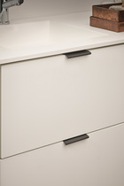 Furnipart - Edge Straight - greb i aluminium børstet mat sort CC60mm L100m