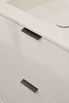 Furnipart - Edge Straight - greb i Aluminium Antracit NCS 8000-N m/ strukt