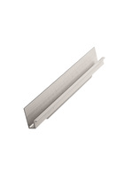 Furnipart - Wall - greb i Aluminium Inox look L196mm B14,9/20,5mm H40mm