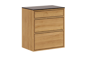 Lysolieret snedker underskabe med push - 40 cm