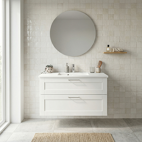 Kitchn BADSÆT 102 CM Hvid Marmorvask