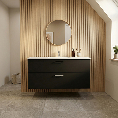 Kitchn BADSÆT 122 CM Hvid Marmorvask