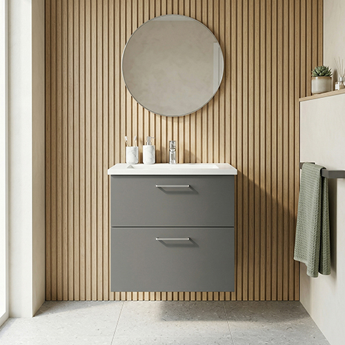 Kitchn BADSÆT 62 CM Hvid Marmorvask