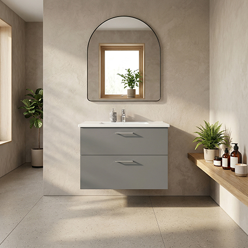 Kitchn BADSÆT 82 CM Hvid Marmorvask