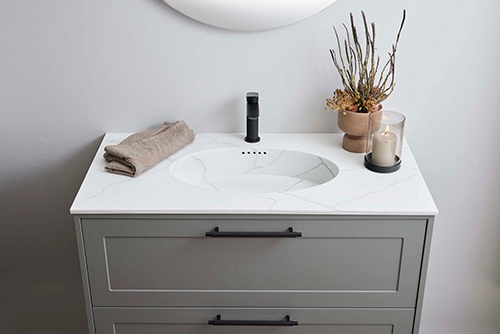 Monaco Solid Surface Art Line - Dybde 48 cm