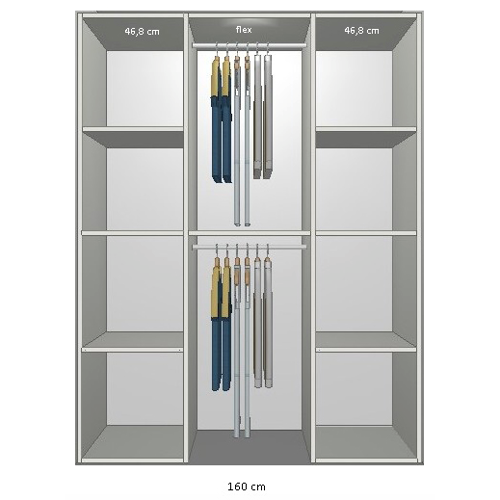 Inventar fra bredde 140 cm til 160 cm Model B