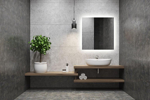 Multi-Living Firkantet spejl B: 1000 x H: 800mm, med LED back light