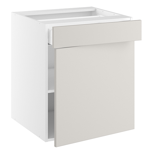 Badunderskab, 1 låge, 1 skuffe. H:704 B:300 D:450