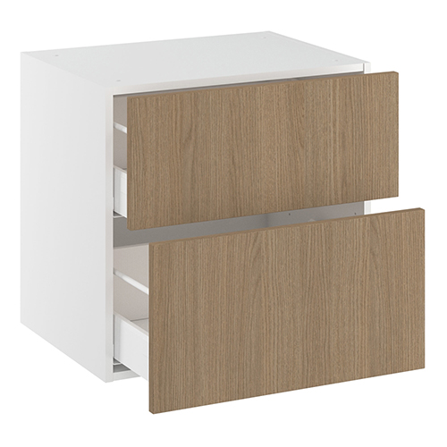 Badvaskeskab, 2 skuffer. H:576 B:1000 D:450