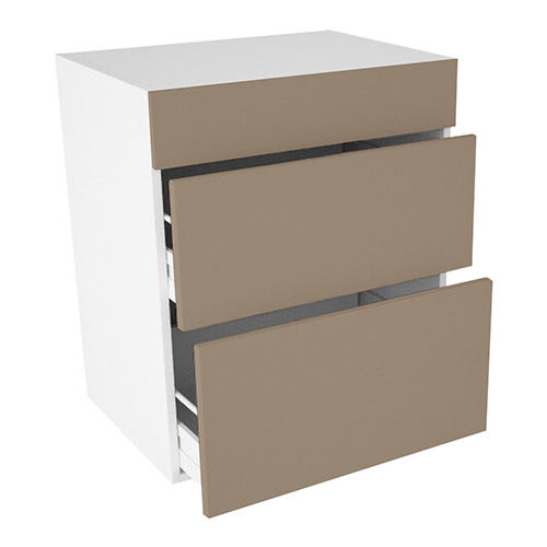 Badvaskeskab, 2 skuffer, m/sarg. H:704 B:1000 D:450