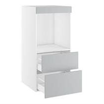 Kitchn Designskab til ovn nichemål 647x567 m/2 skuffer og blændstykke H:1248 D:580 B:600