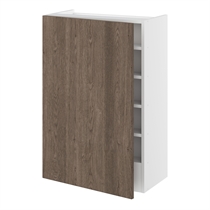 Kitchn Emhætteskab med aftagelig reol , 4 hylder og 1 låge H:896 D:320 B:600