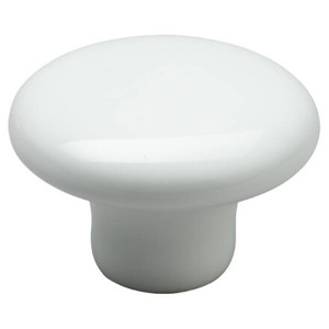 Porcelænsknop Hvid Ø38 D:26,5