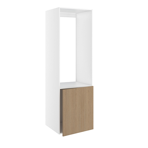 Højskab, t/køl, 700mm låge, hul: 1224mm. H:1952 B:600 D:580