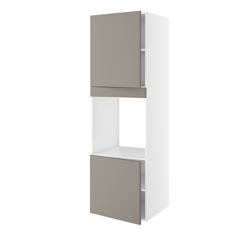 Højskab, t/ovn, 572mm låge, 700mm låge øverst, blændstykke 64mm, hul: 656mm. H:1952 B:600 D:580