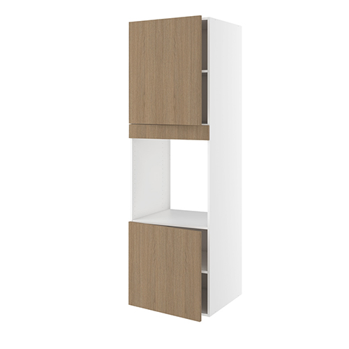 Højskab, t/ovn, 572mm låge, 700mm låge øverst, blændstykke 64mm, hul: 656mm. H:1952 B:600 D:580