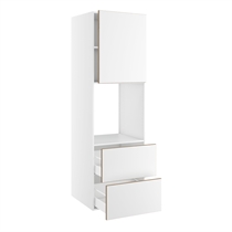 Højskab til ovn/micro nichemål 592x567 mm. m/skuffer H:316 og låge H:700 H:1952 D:580 B:600