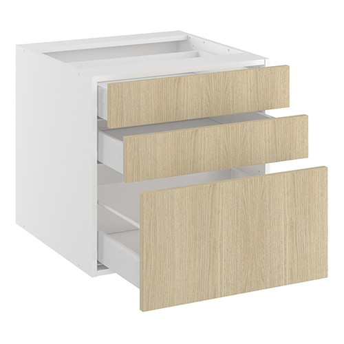 Underskab, 3 skuffer. H:576 B:400 D:580