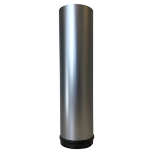 Sokkelben Ø60x250mm Alu look