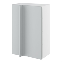 Kitchn Hjørneindstiksoverskab m/3 hylder og blændplade 340 mm (låge 296 mm. - min. 640 mm. fra væg) H:896 D:320 B:600