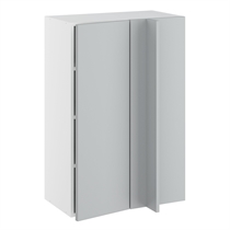 Kitchn Hjørneindstiksoverskab m/3 hylder og blændplade 340 mm (låge 296 mm. - min. 640 mm. fra væg) H:896 D:320 B:600