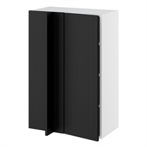 Kitchn Hjørneindstiksoverskab m/3 hylder og blændplade 340 mm (låge 296 mm. - min. 640 mm. fra væg) H:896 D:320 B:600