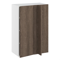 Kitchn Hjørneindstiksoverskab m/3 hylder og blændplade 340 mm (låge 296 mm. - min. 640 mm. fra væg) H:896 D:320 B:600
