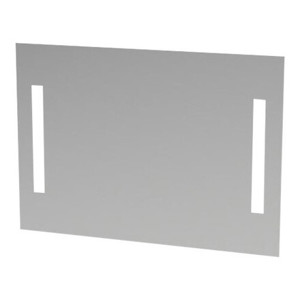 Kitchn Spejl med 2 LED-lysfelter 15W - varm hvid H:650 B:1000