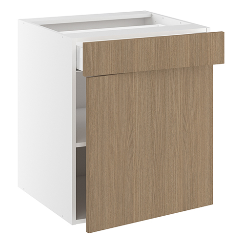 Underskab, 572mm låge, 1 skuffe, 1 hylde. H:704 B:500 D:580