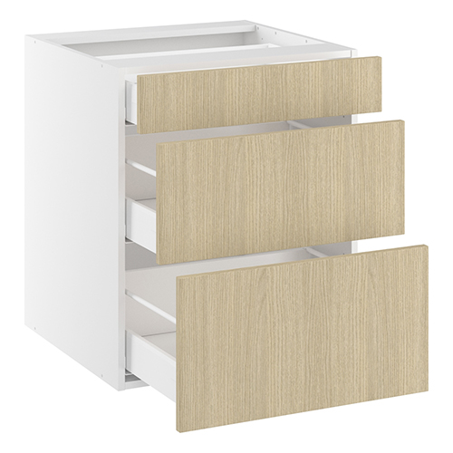 Underskab, 3 skuffer. H:704 B:1000 D:580