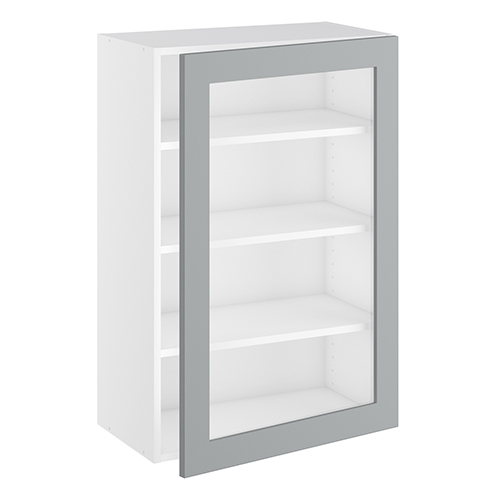 Kitchn Vitrineskab 3 hylder og 1 låge H:896 D:320 B:600