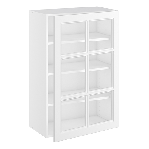Kitchn Vitrineskab 3 hylder og 1 låge H:896 D:320 B:500