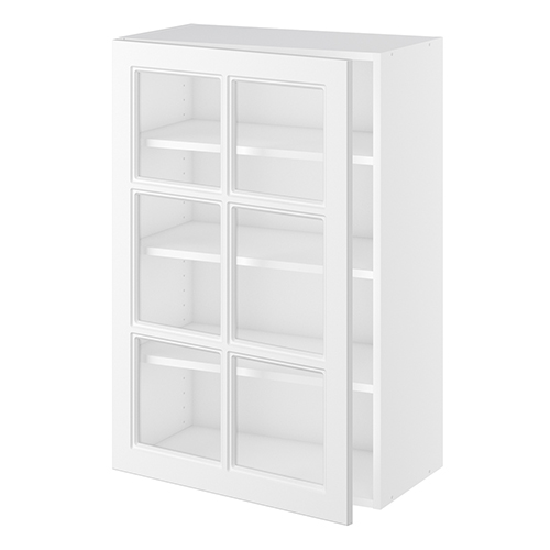 Kitchn Vitrineskab 3 hylder og 1 låge H:896 D:320 B:500