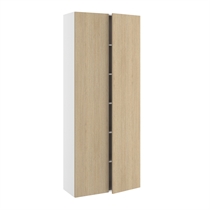 Kitchn 80 cm bredt højskab med 5 hylder