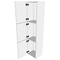 Multi-Living Bad højskab 30 cm med 5 hylder og 3 låger