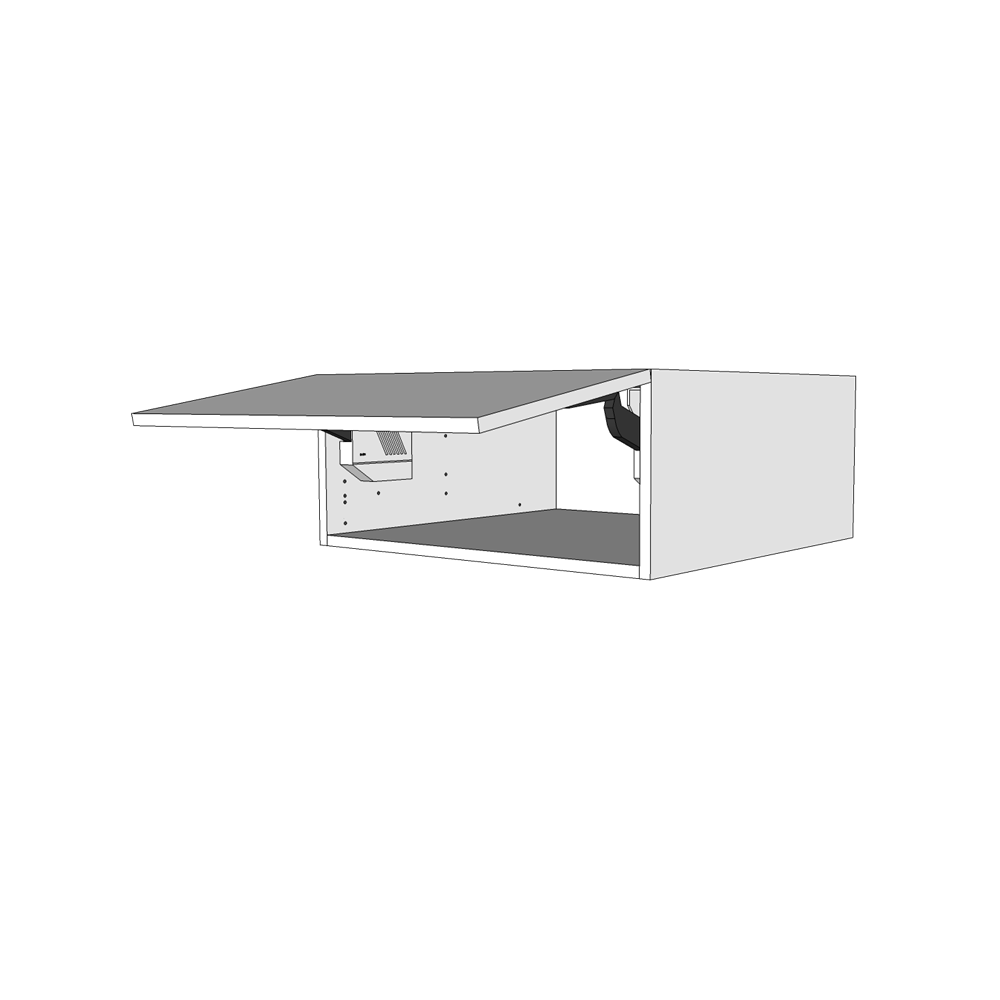 Multi-Living Køkken toplågekassette i Wien H: 25,6 cm D: 60,0 cm - 1 toplåge - Bredde: 80 cm